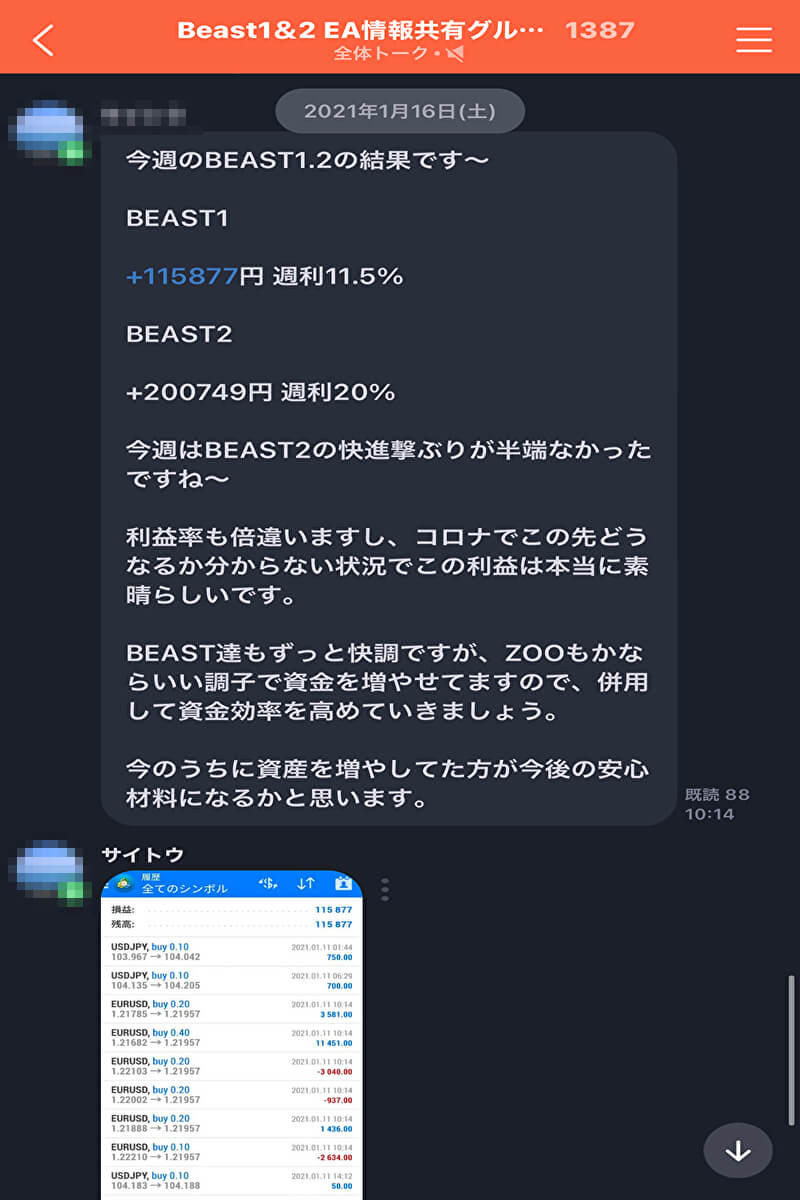 Beast ビースト Fx自動売買で勝てる5つの理由と評判 自動売買が大好きなんだよ